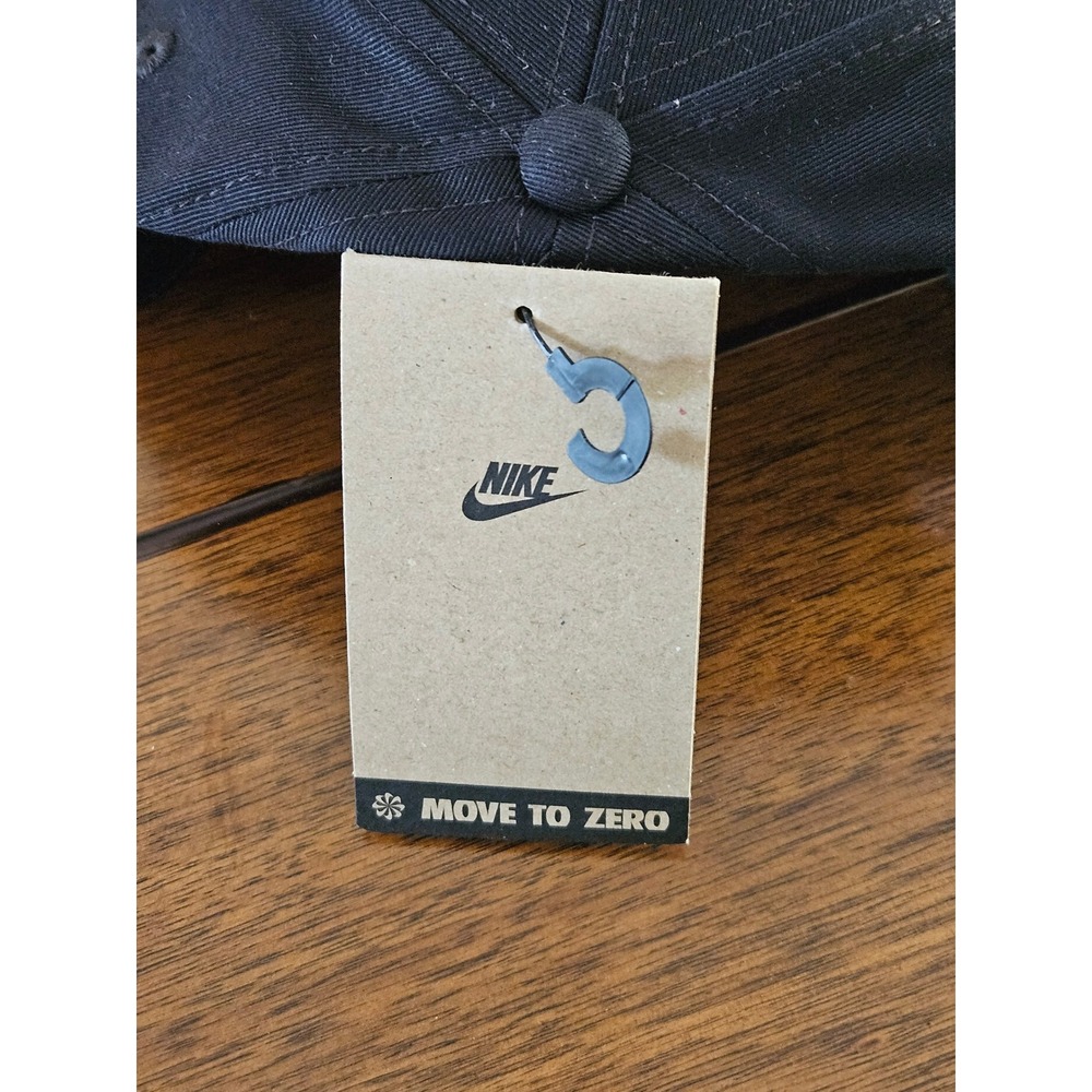 Nike Club Cap 2 Black Silver Flame Embroidered Hat IH9258-010 Men's M/L NWT - Picture 6 of 6